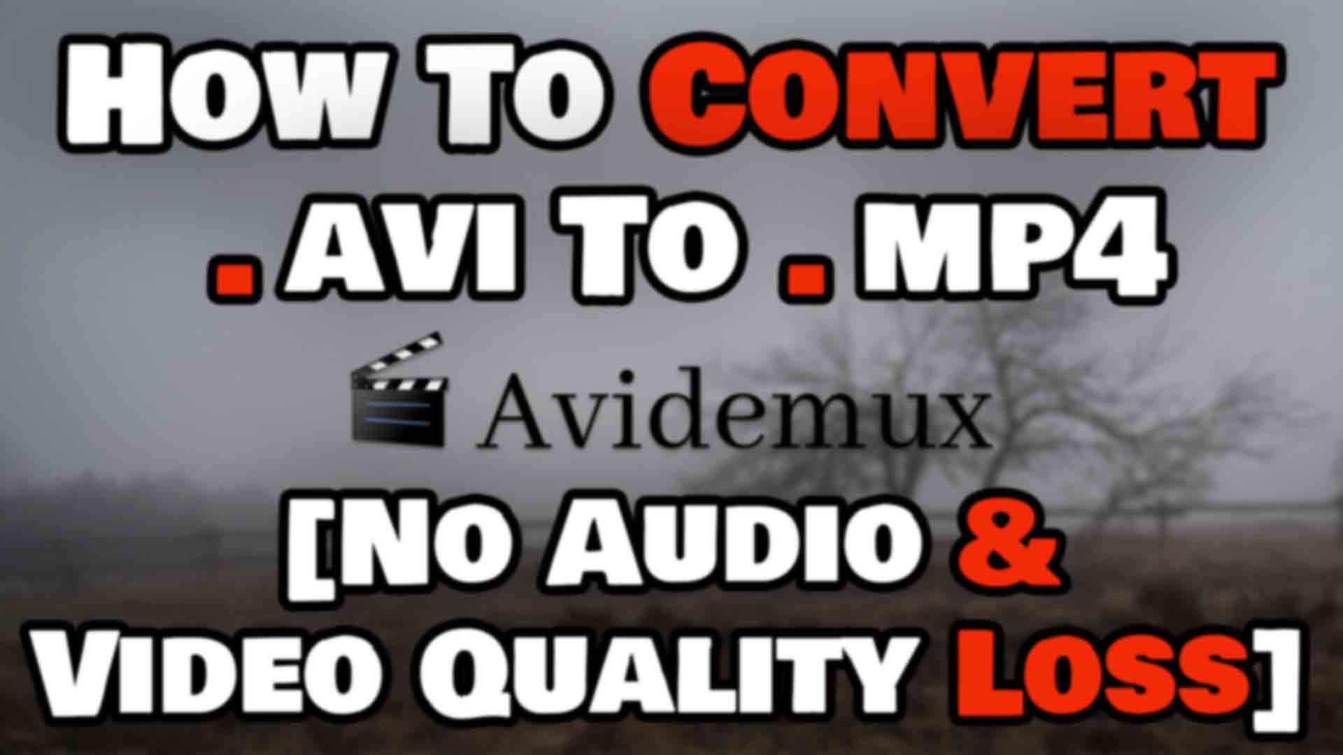 Avidemux Video Editor Software Free Download