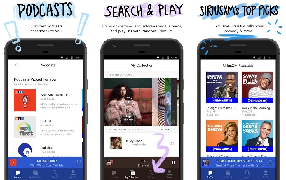 Pandora Streaming Music Radio Podcasts Apps On Google Play