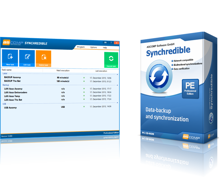 Synchredible Product Box And Logo