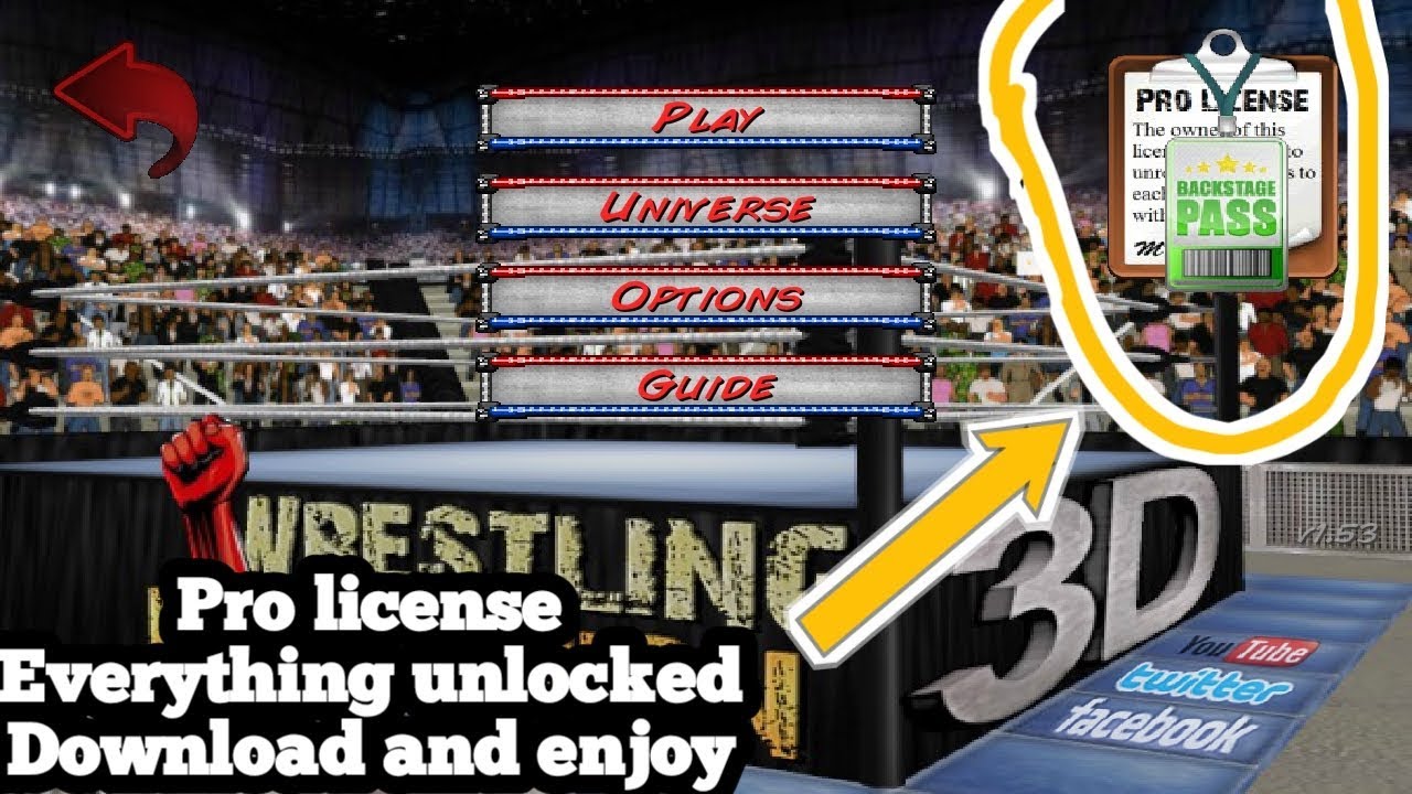 Wrestling Revolution D Game Mod Apk