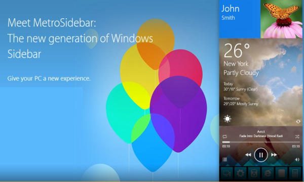 Metro Sidebar For Windows Free Download Full Version