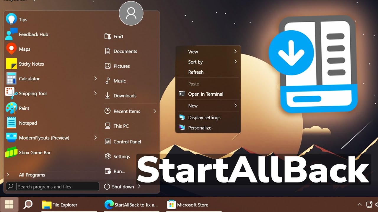 Download StartAllBack For Windows Free Download