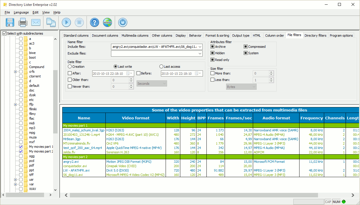 Directory Lister With keys and Download