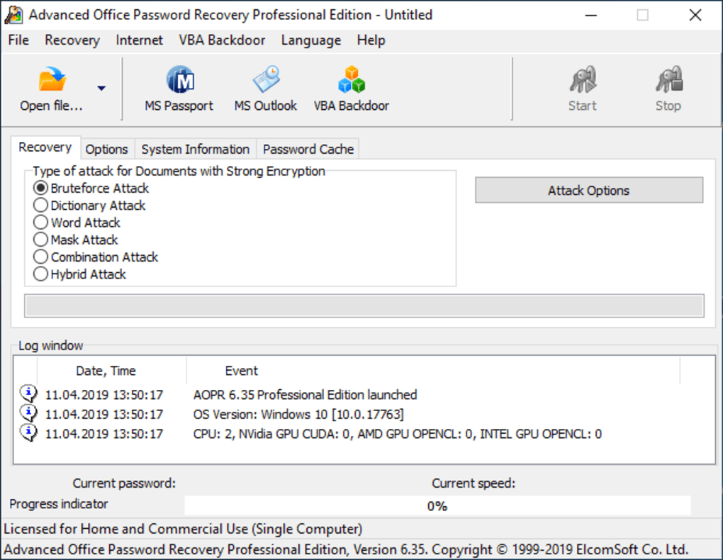 Elcomsoft Advanced Office Password Recovery Full Version