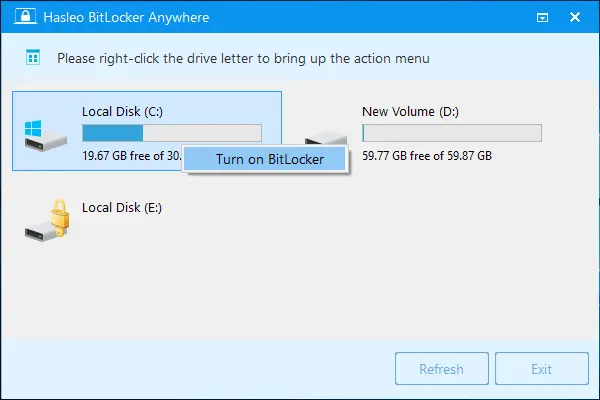 Hasleo Bitlocker Anywhere Serial Keys For Windows Free Download