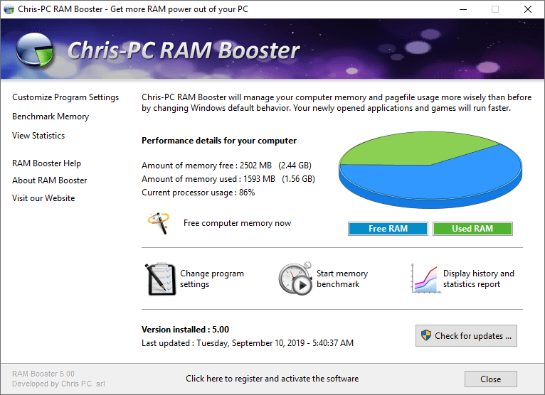 Download Chris-Pc Ram Booster For Windows Free Download 11