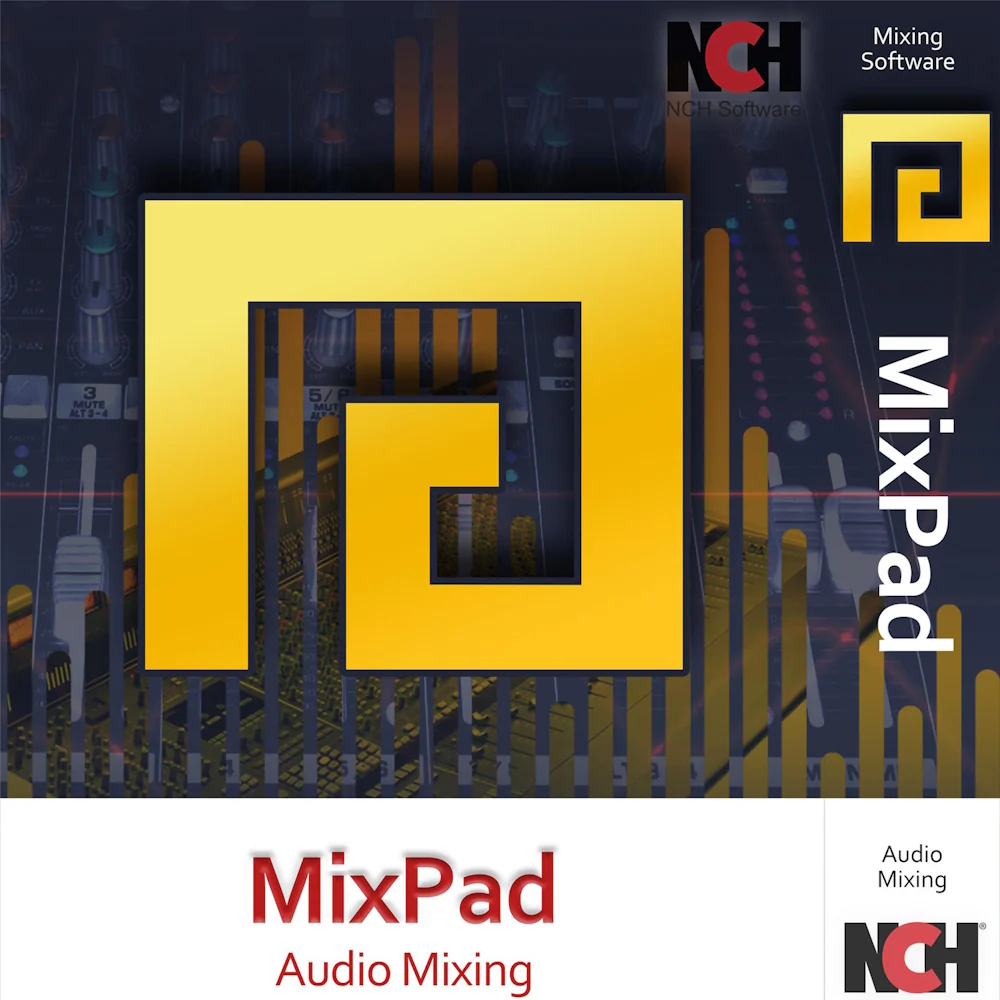 multitrack recording, audio mixing, professional music production, NCH MixPad Masters Edition, sound effects, audio editing, music creation, studio-quality audio, VST plugin support, royalty-free sound library, beat maker, track mixing, EQ adjustments, compression, reverb, ASIO support, low latency recording, MIDI editing, audio file formats, mix to mp3