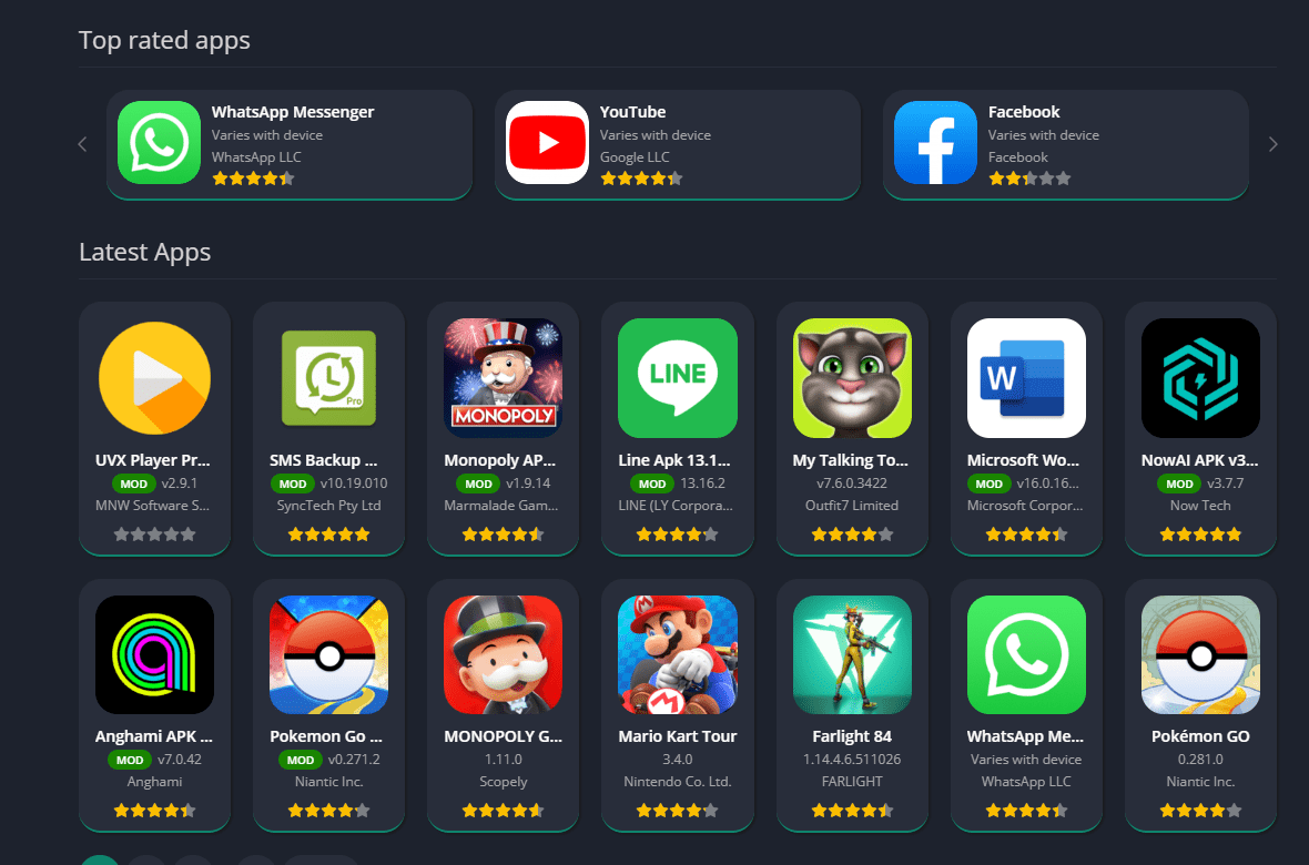 A Screenshot Of The App Store Displaying Various Apps, Including The Appyn Wordpress Theme