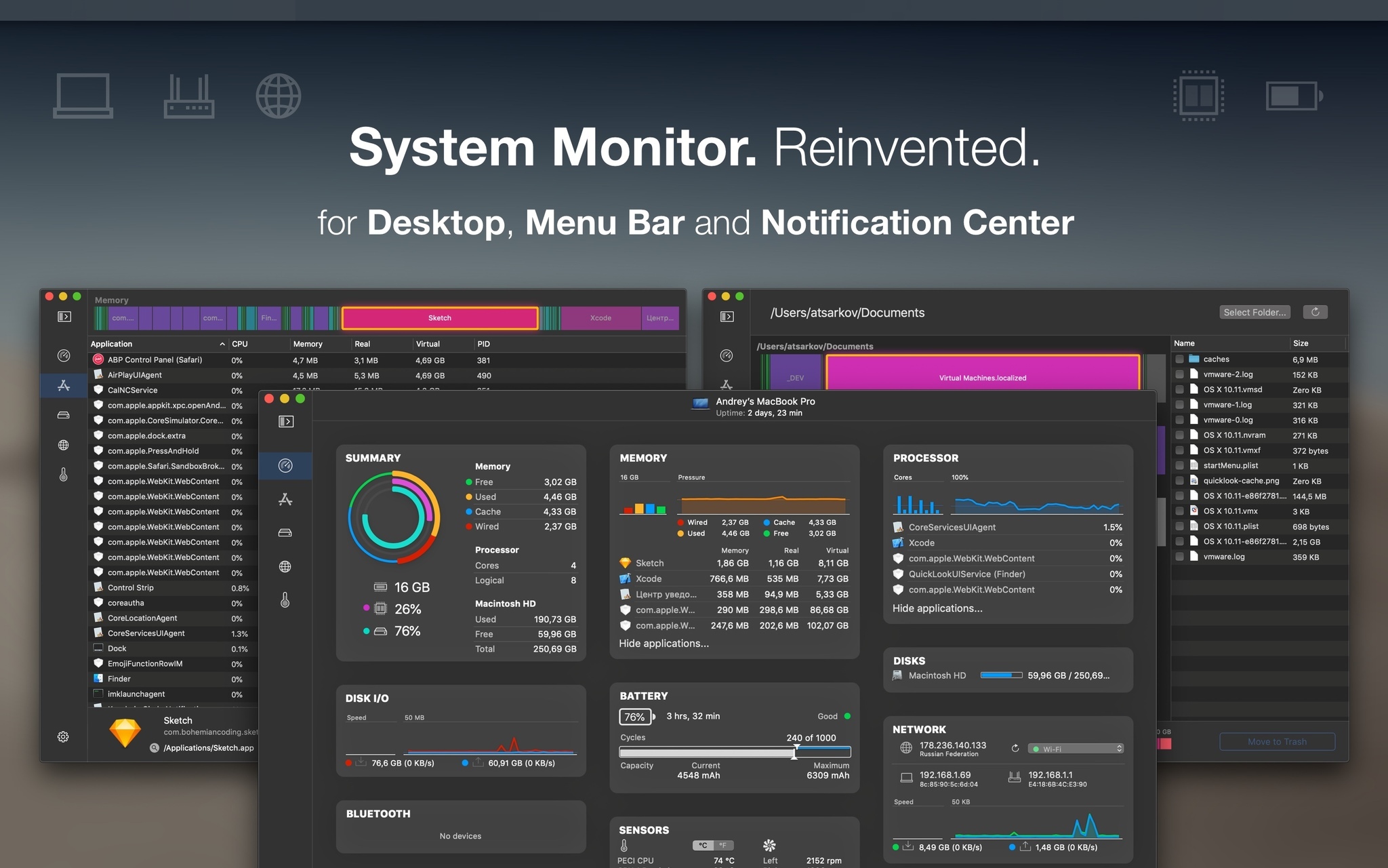 Istatistica Pro Advanced System Monitor App For Macos