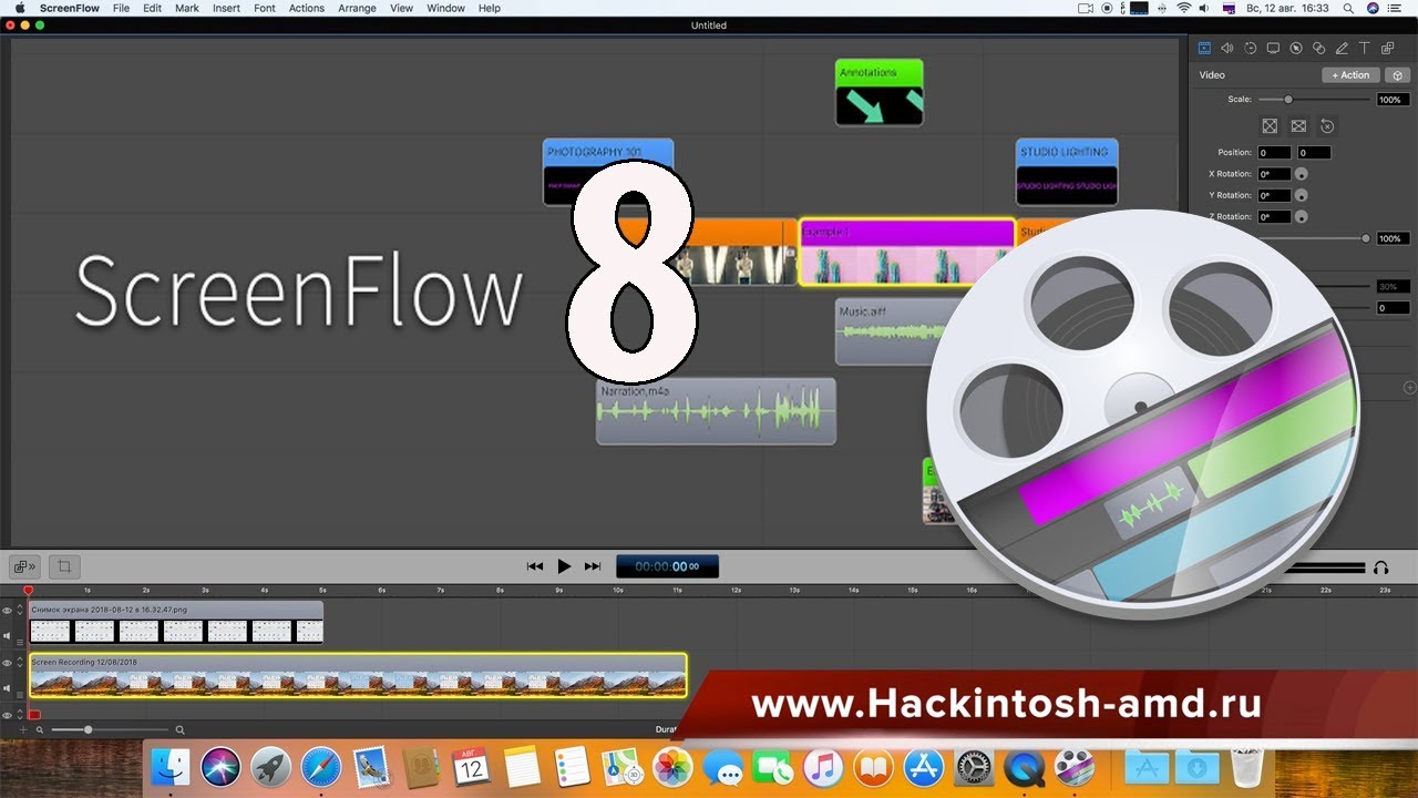 ScreenFlow for Mac v9.0.7 Best Screencasting Video Broadcasts, Effects, Recording App