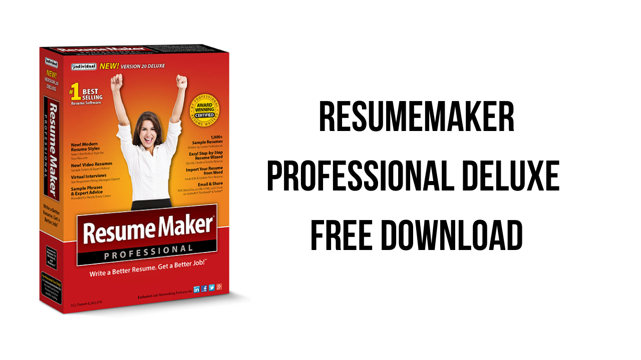 Resumemaker Professional Deluxe: A Comprehensive Software For Creating Professional Resumes.