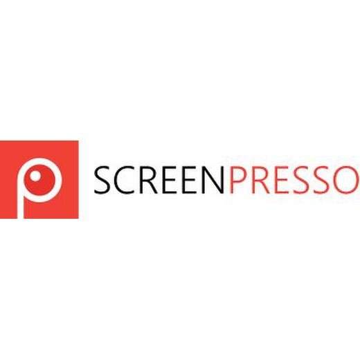 Screenpresso Pro Logo - A Sleek And Modern Design Featuring The Name 'Screenpresso Pro' In A Stylish Font.