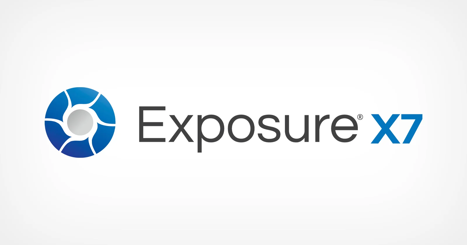 Version 1: Logo for company "Exposure X7" displayed.