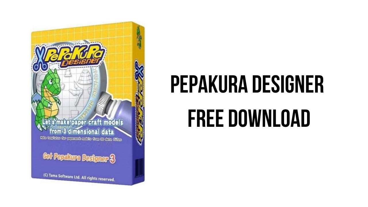 Image Of A Pepakura Designer 3 Software Box With A Green Papercraft Character On The Cover. Text On The Right Side Reads &Quot;Pepakura Designer Free Download.&Quot; Ideal For Creating Papercraft Models From 3D Data, This Software Is Featured On Khanpc And Often Found With Instructions For Using Keygen.