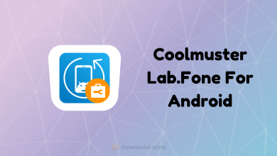 The image showcases the Coolmuster Lab.Fone for Android v6.0.19 logo, featuring an icon of a mobile phone with a circular arrow and a toolbox symbol on a gradient background with geometric patterns. The text "Coolmuster Lab.Fone For Android" is displayed on the right side.