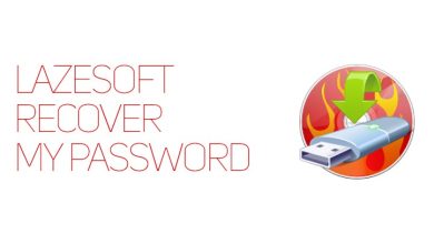 The &Quot;Lazesoft Recover My Password&Quot; Text Appears Next To An Icon Of A Usb Flash Drive With A Green Arrow Pointing Down, Set Against A Background Of Red Flames. The Design Is Updated For Server V4.7.2.1, Promising Enhanced Recovery Performance And Reliability.