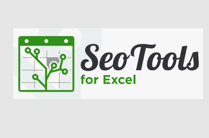 Logo Of Seotools For Excel V10.0.2. The Design Features A Stylized Green Grid Resembling A Spreadsheet With Green Circuit-Like Paths Branching Across It. To The Right, &Quot;Seotools&Quot; Is In A Large Cursive Font, With &Quot;For Excel&Quot; In Smaller, Green, Sans-Serif Font Below It.