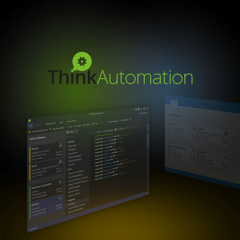 ThinkAutomation Studio Professional, ThinkAutomation Studio, Workflow Automation Software, Automation Design Tool, Real-time Message Flow Monitoring, Custom Actions Configuration, ThinkAutomation For Business Processes, Professional Automation Software, Automation Testing Hub, ThinkAutomation Studio Download, Automate Workflows In Real Time, Custom Workflow Automation, Process Automation Tool, ThinkAutomation Message Flow Management, Workflow Automation For Professionals, Automation Software For Businesses