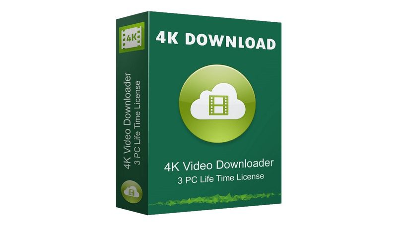 A Green Software Box With &Quot;Pro V5.2.34&Quot; Written On The Top. A Logo With A White Cloud Containing A Video Icon Is In The Center. The Text &Quot;Jihosoft 4K Video Downloader, Incl Loader, 3 Pc Life Time License&Quot; Is Displayed On The Front Of The Box.